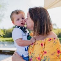 Sarah and her son.