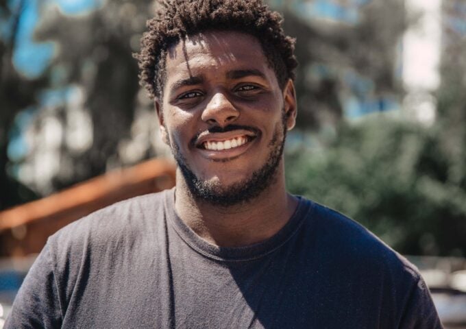 Man smiling