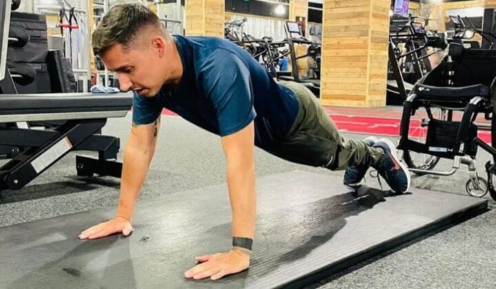 Tyler at the gym