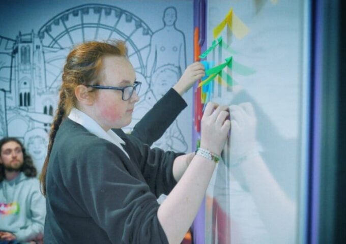 Youth taking part in workshop