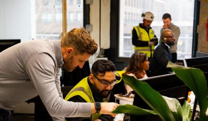 People at work