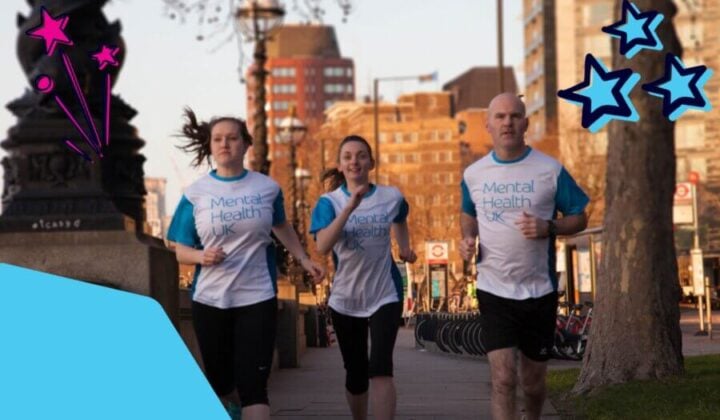 Three MHUK supporters running in London