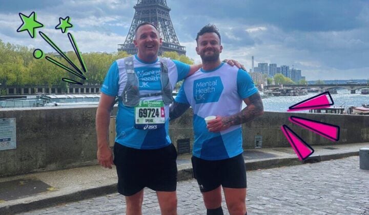 Two fundraisers at Paris Marathon