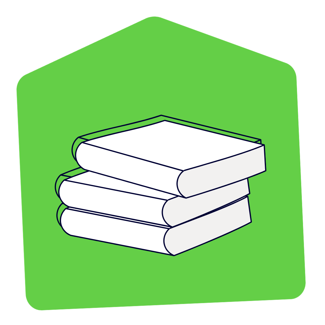 Pile of books illustration