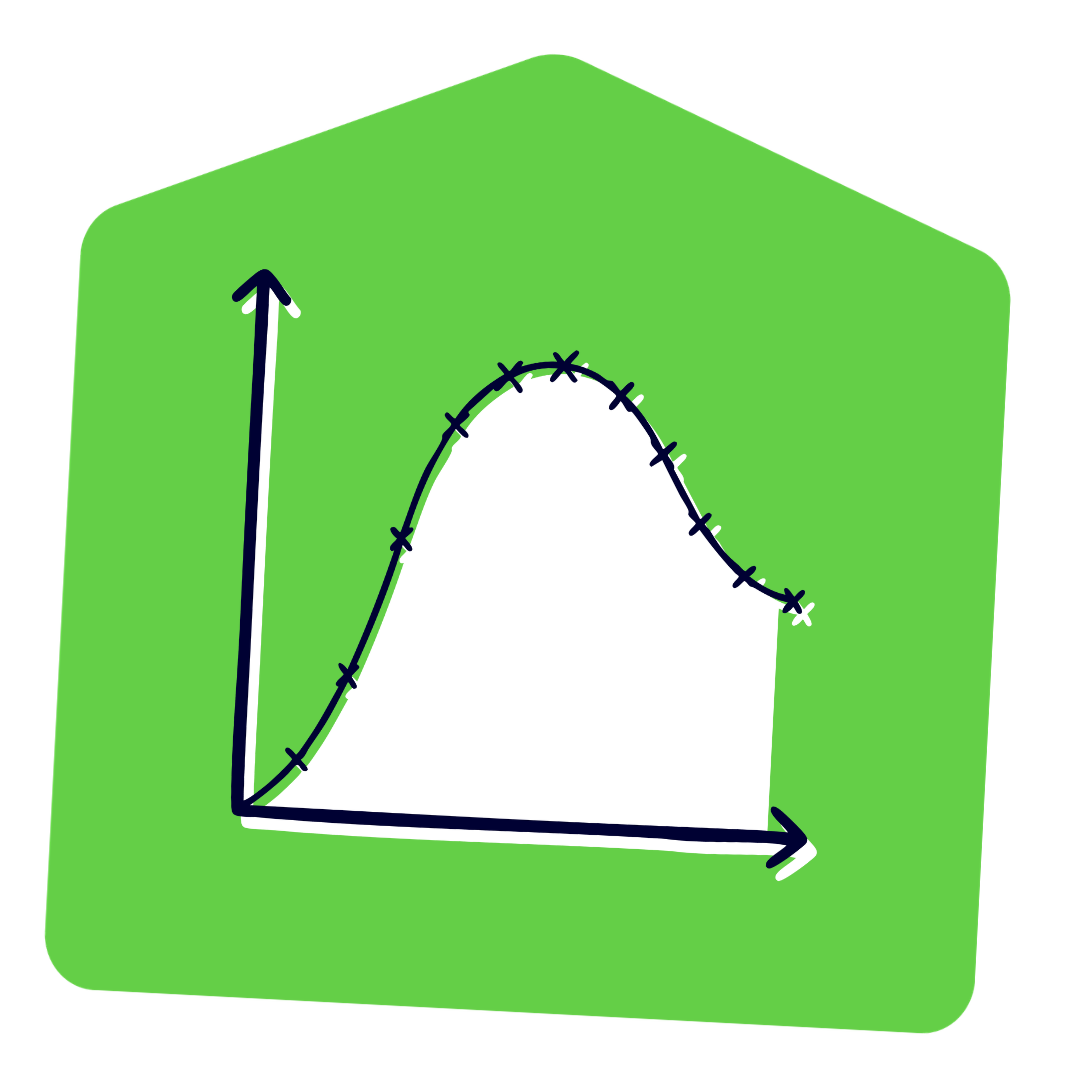 Line graph illustration