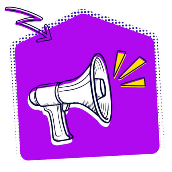 Megaphone illustration
