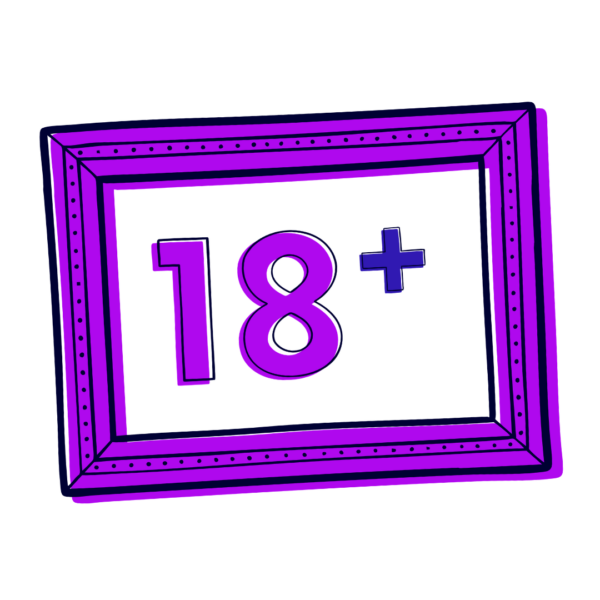 Illustration of 18+