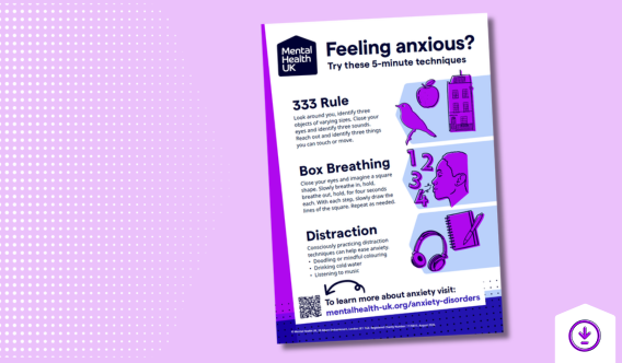 Front cover of anxiety guide