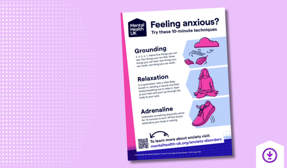 Front cover of anxiety guide